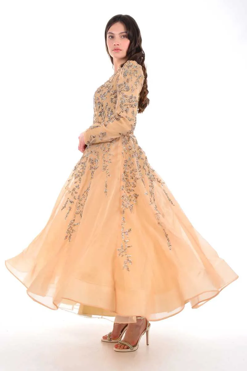 BLY 05928 Gown Gold