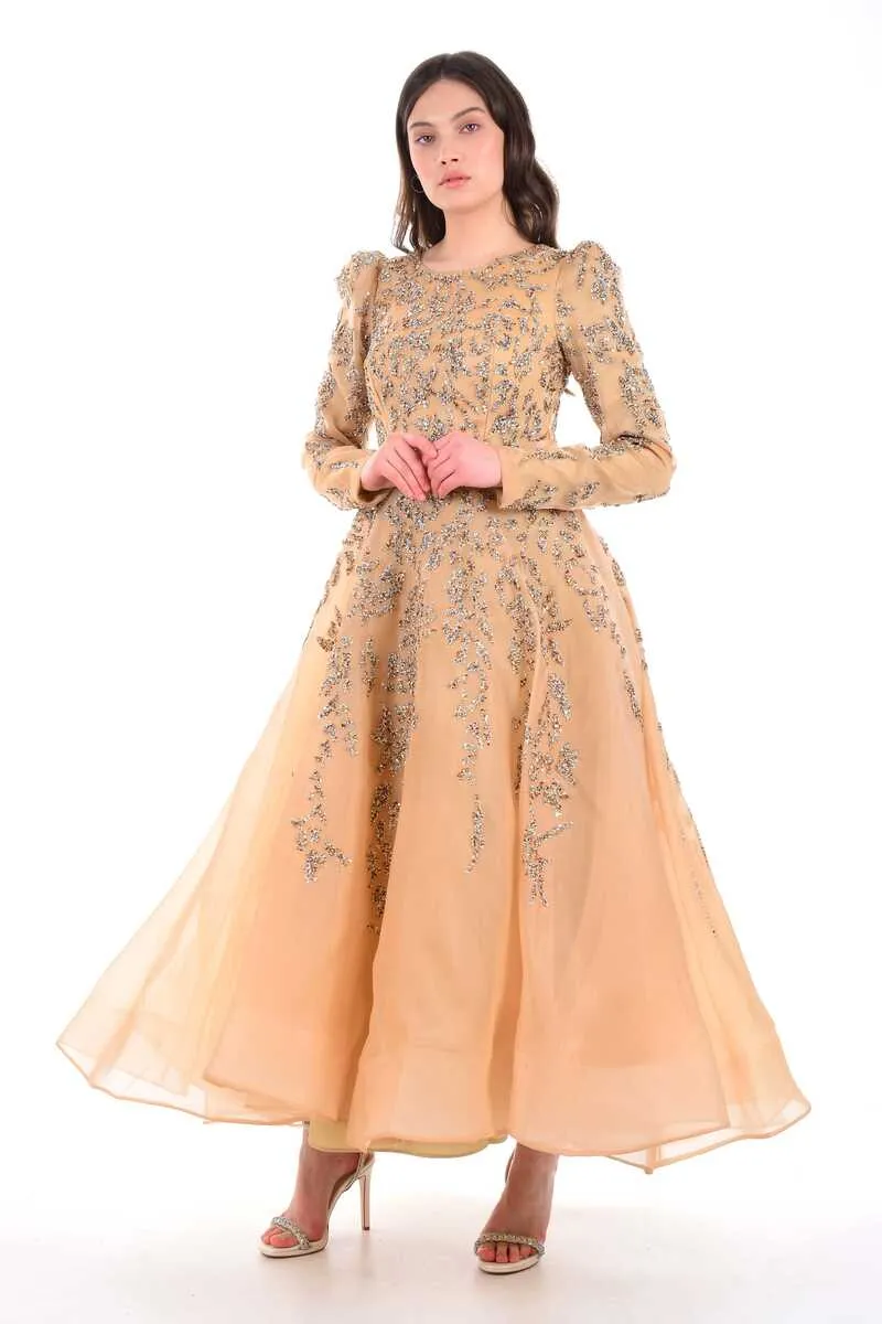 BLY 05928 Gown Gold