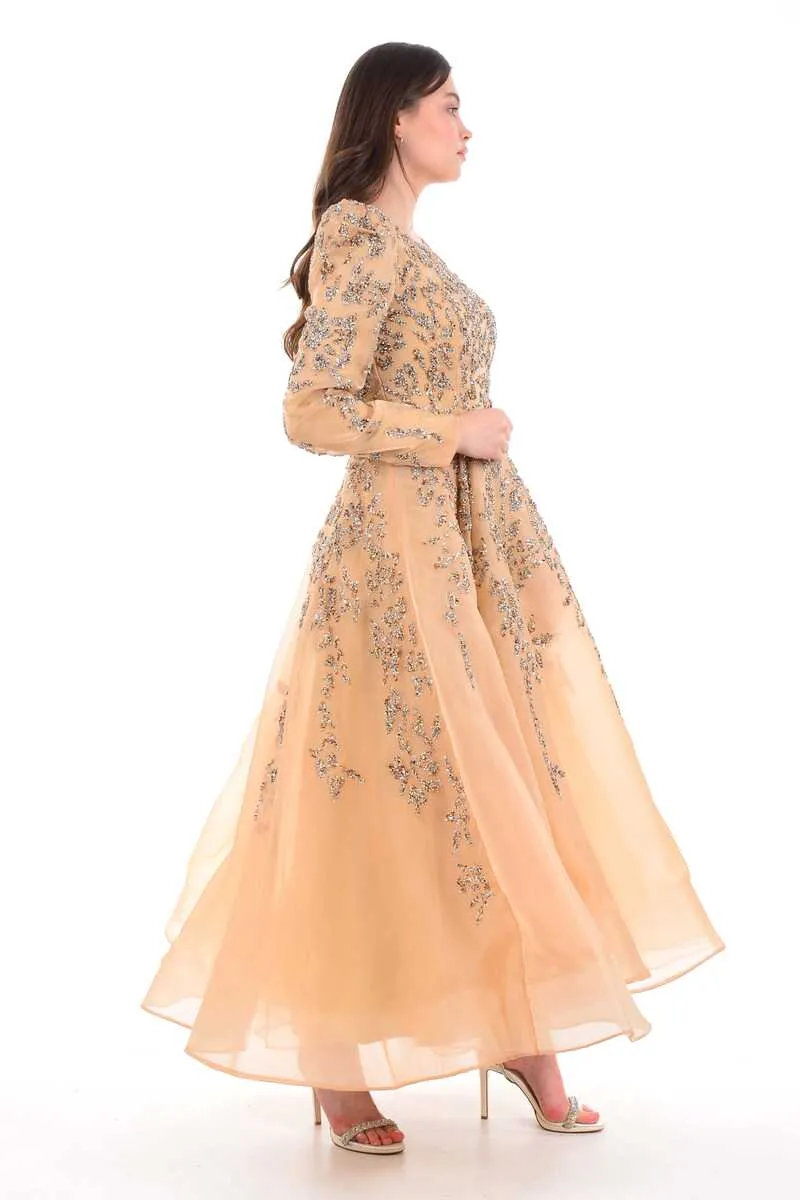 BLY 05928 Gown Gold