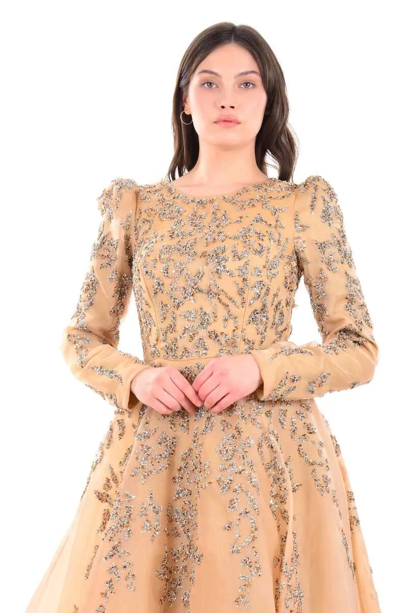 BLY 05928 Gown Gold