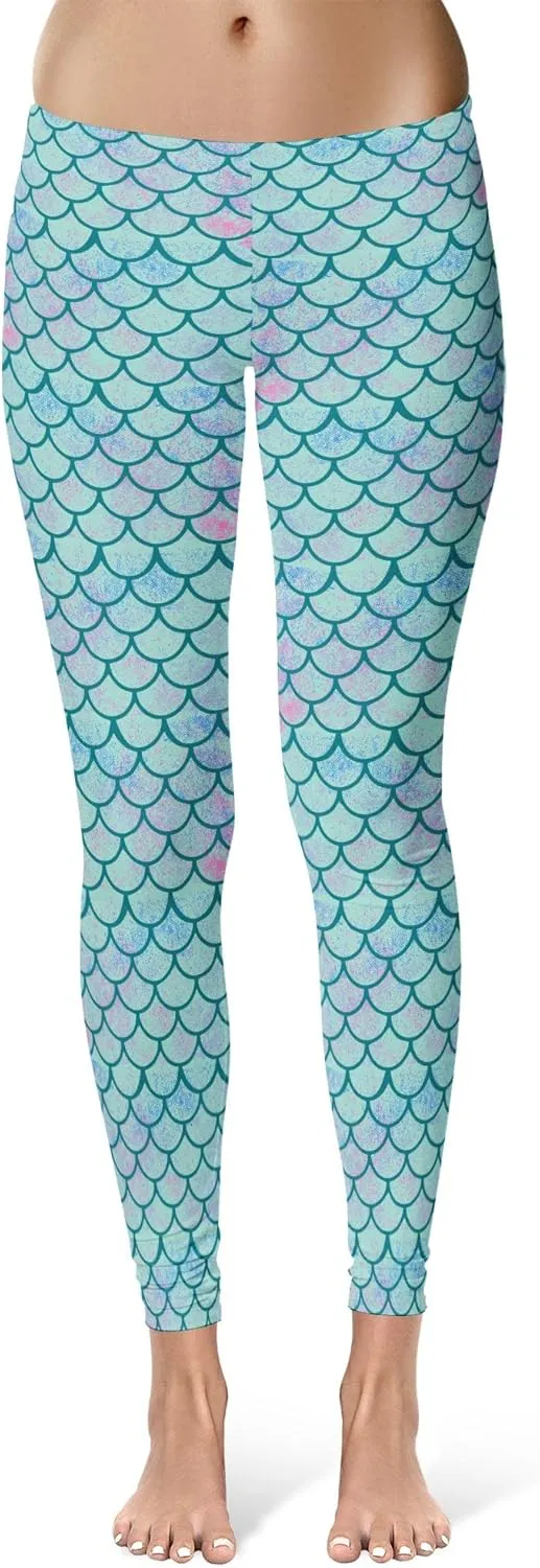 Crazy Dog T-Shirts Womens Funny Leggings Cute Elastic Tights for Ladies Workout Running Yoga Pants