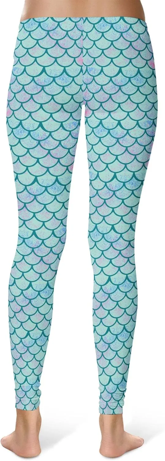 Crazy Dog T-Shirts Womens Funny Leggings Cute Elastic Tights for Ladies Workout Running Yoga Pants