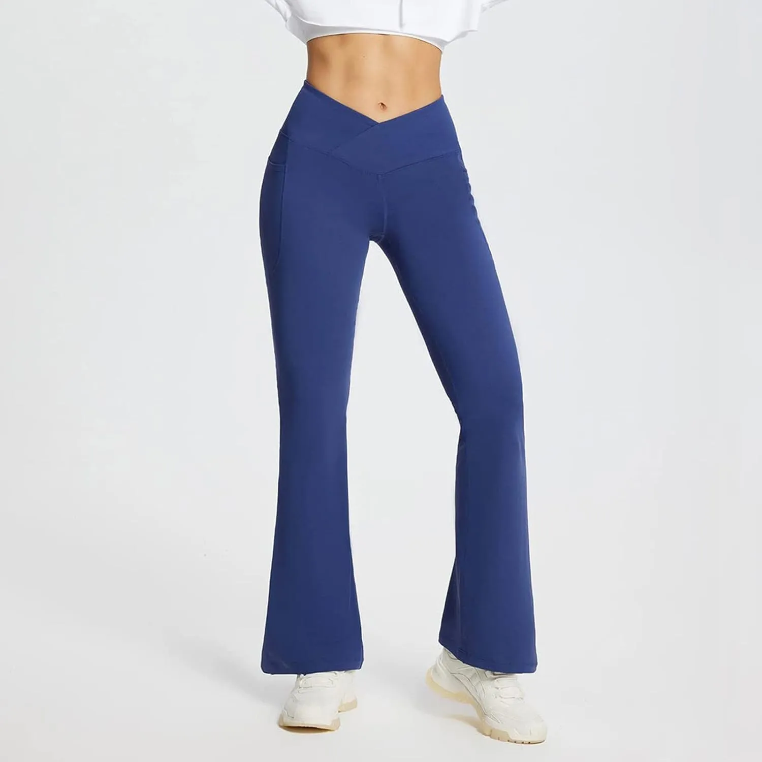 Flared Pants for Women Casual Summer Slim Fit Workout Yoga Bell Bottoms Pants 2025 Trendy Sports Teen Girls Y2K Trouser