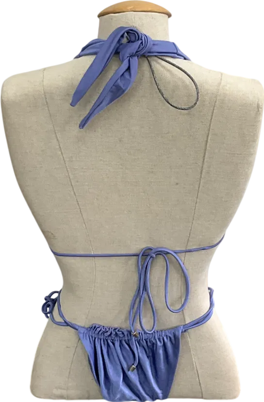 Janthee Ruched Purple Bikini UK M