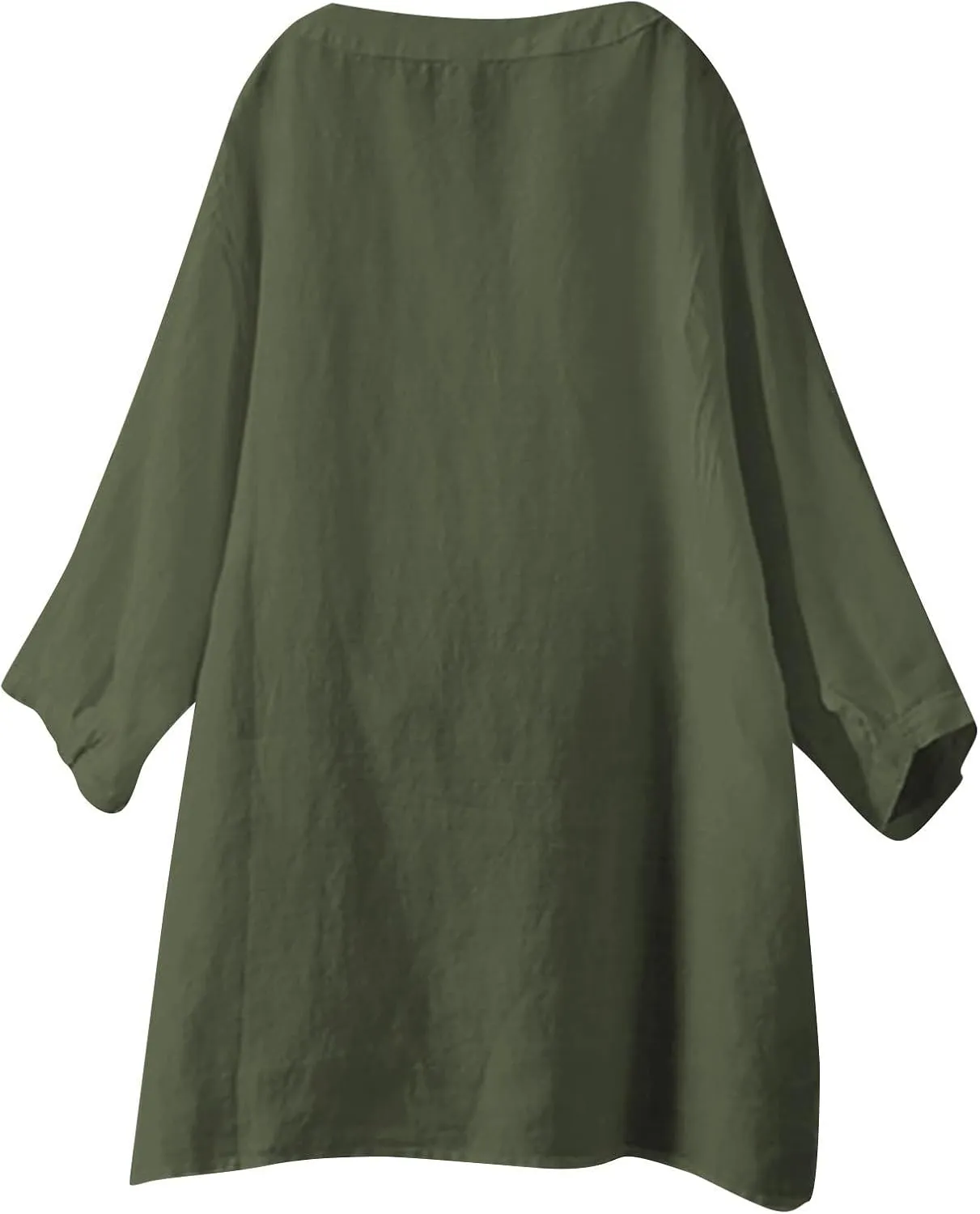 Linen Tops for Women Womens Button Down Shirt Color Sleeve Collar Casual Shirt Cotton Blouses for Casual