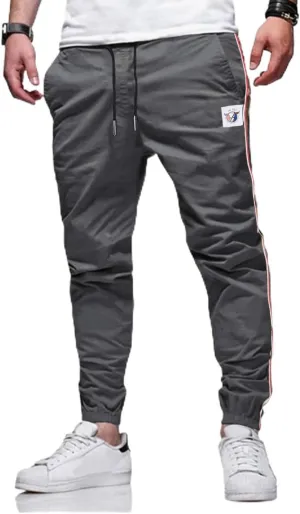 Men Joggers Chino Cargo Pants Hiking Outdoor Recreation Pants Twill Fitness Track Jogging Pants Casual Cotton Pants