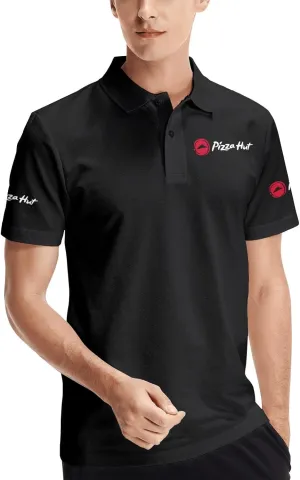Mens Polo-Shirt T-Shirt Short Sleeve Crew Neck T Shirts for Men Work Uniform Funny Clothes