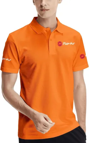 Mens Polo-Shirt T-Shirt Short Sleeve Crew Neck T Shirts for Men Work Uniform Funny Clothes