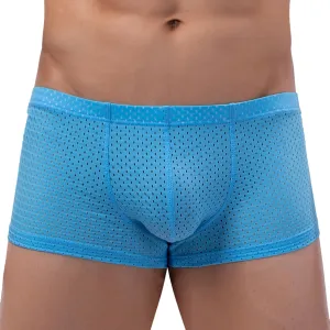 Mens Underwear Boxers Men's Solid Mesh Net Breathable Reguard Rise Pouch Boxer Briefs Sports Underpants Trunks