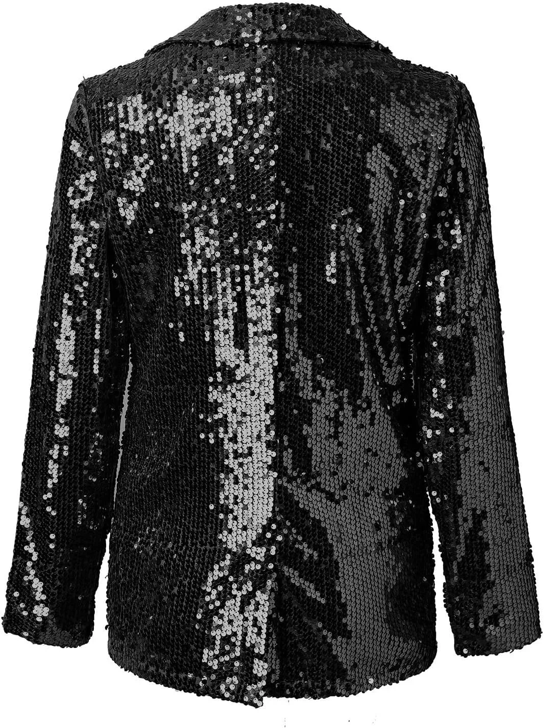 Women Sequins Blazer Sequin Jacket Casual Long Sleeve Glitter Party Shiny Lapel Coat Jacket Women Plus Size