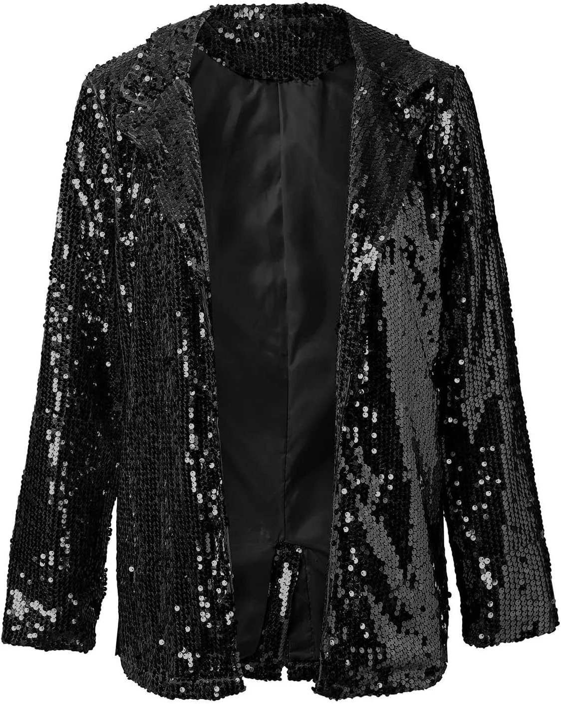 Women Sequins Blazer Sequin Jacket Casual Long Sleeve Glitter Party Shiny Lapel Coat Jacket Women Plus Size