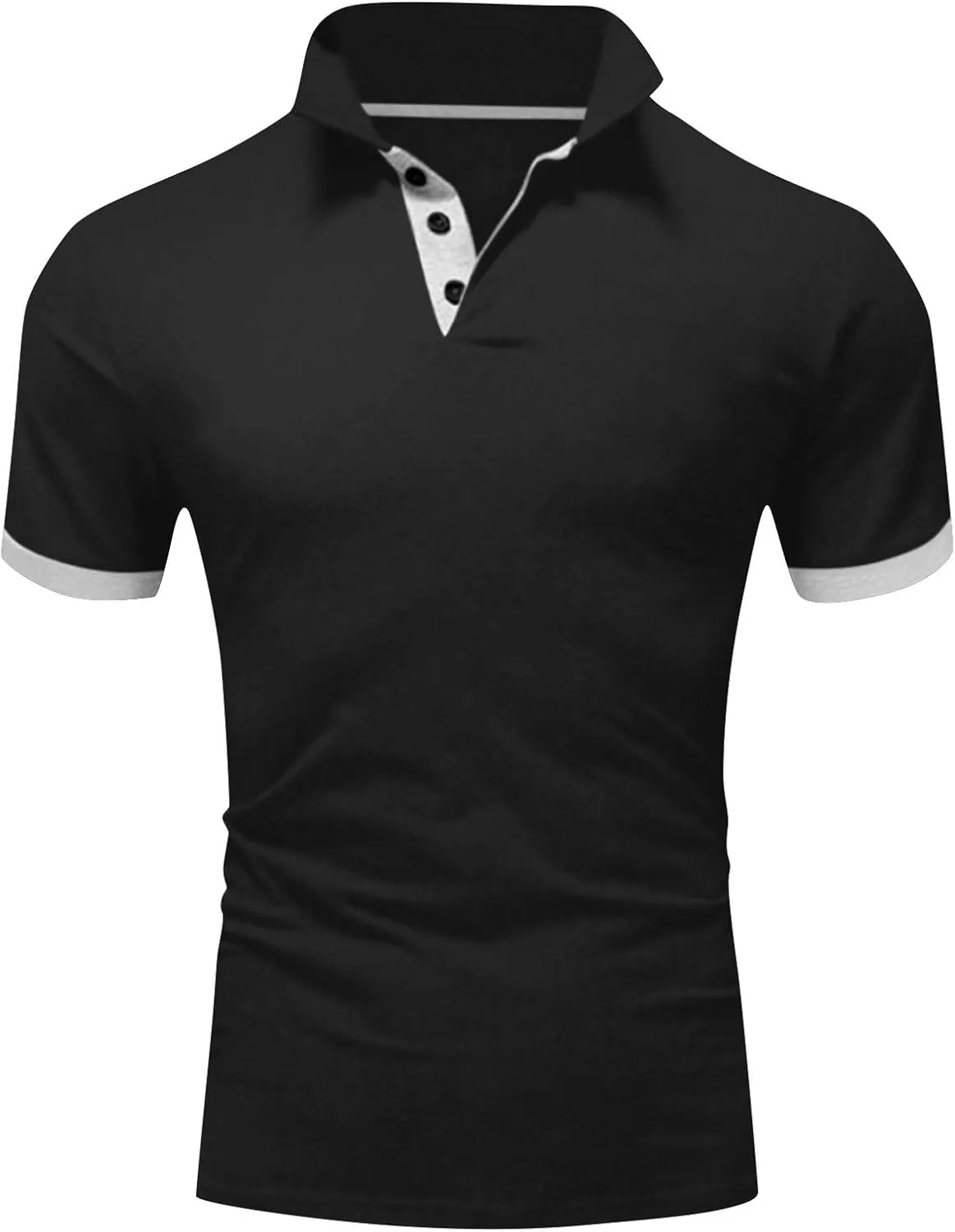 Ymosrh Men's Summer Golf Polo Shirts Short Sleeve Tennis Shirts Casual T-Shirts Work Business Shirts, M-4XL